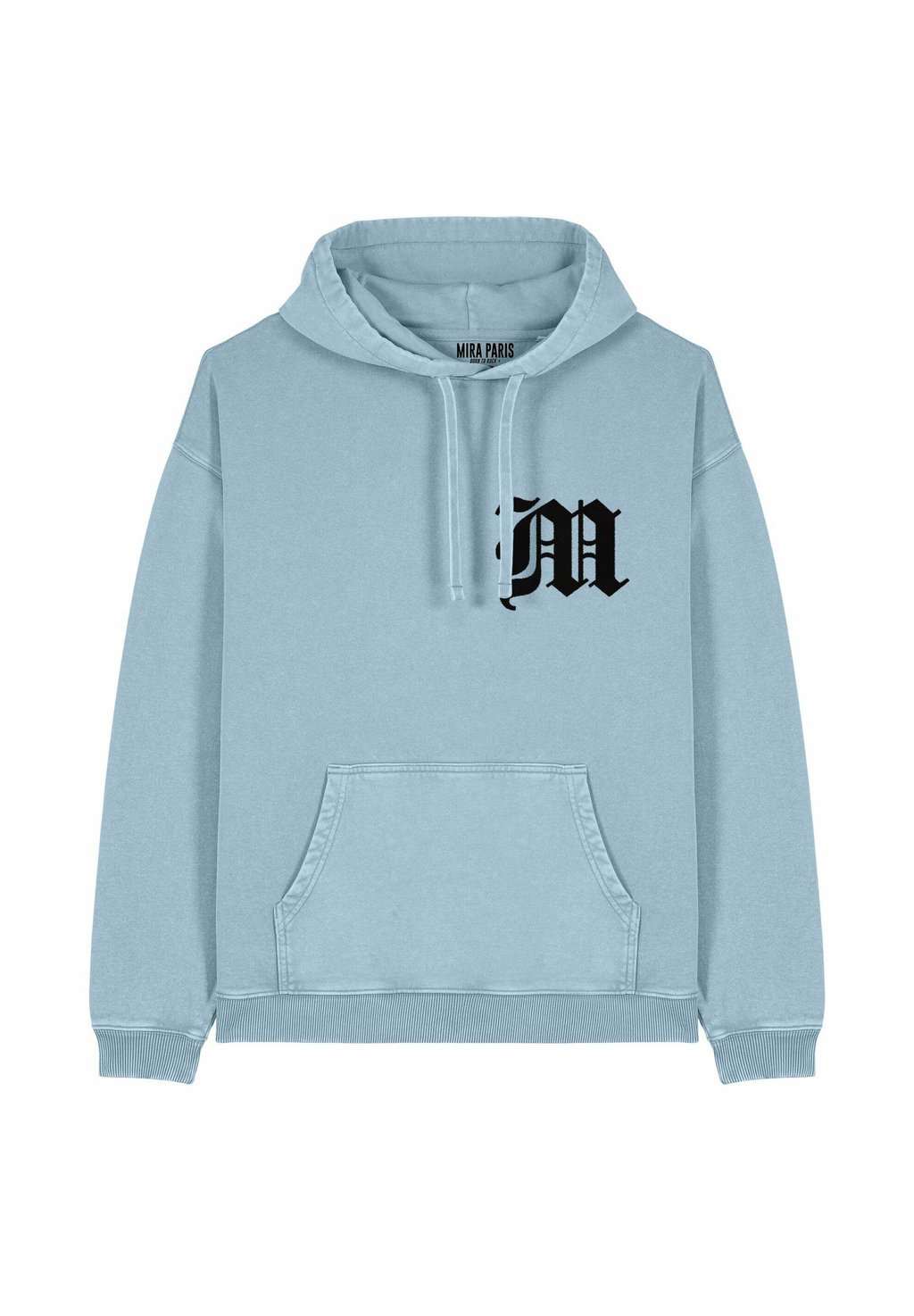 

Толстовка M EMBROIDERY UNISEX VINTAGE - Hoodie Mira Paris, светло-голубой