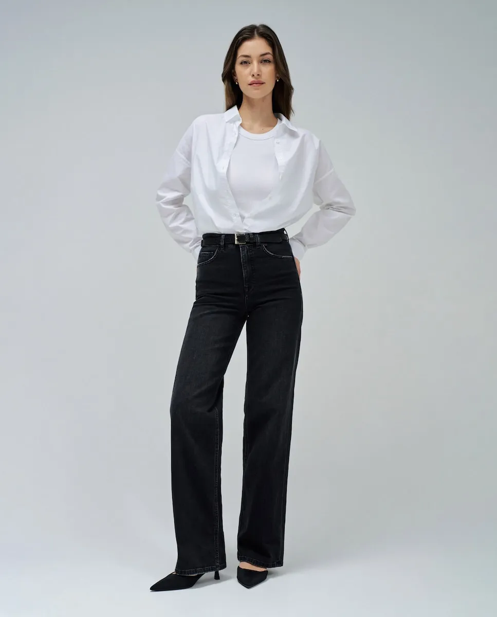 

Женские джинсы Faith с широкими штанинами Salsa Jeans, черный/серый