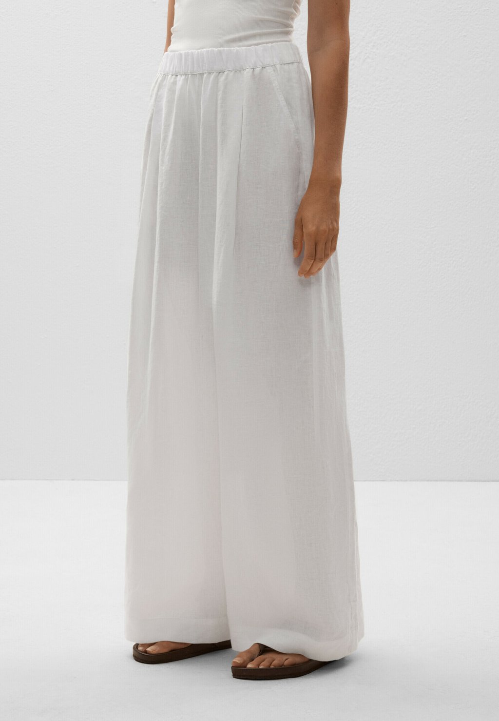 

Брюки LINEN WIDE-LEG OYSHO, белый