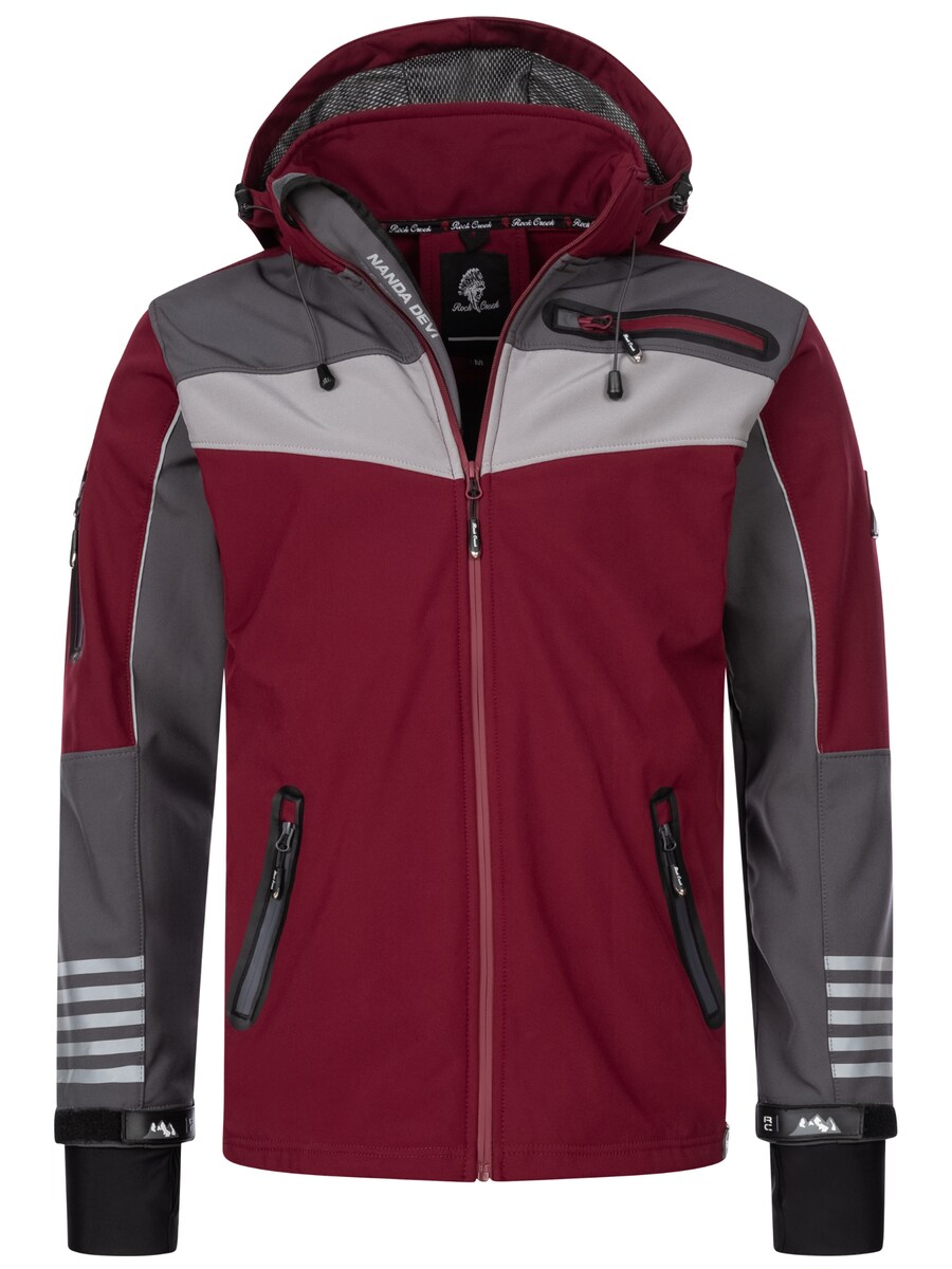 

Куртка для активного отдыха Rock Creek, Grey/Light Grey/Wine Red