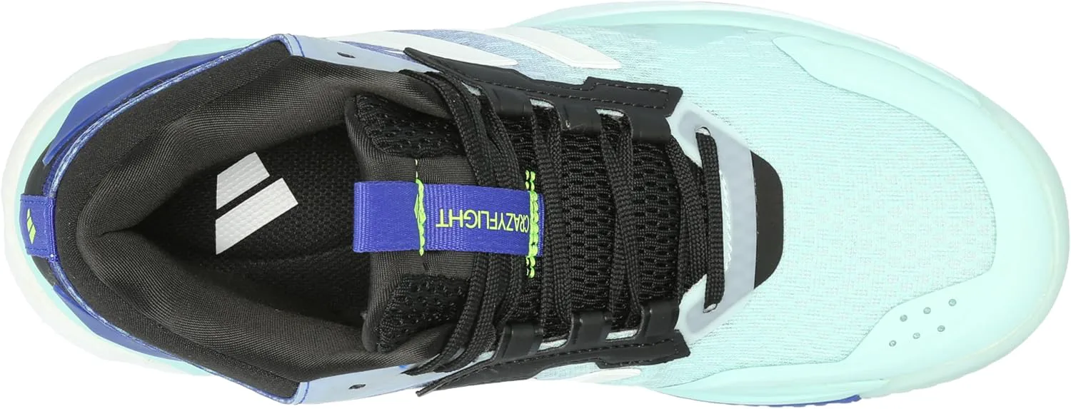 Мужские кроссовки Adidas Crazyflight 5 Mid Top для зала, металлик/синий — фото 3