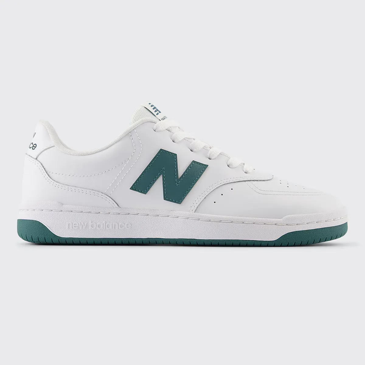 Unisex BB80 New Balance повседневные кроссовки, белый/зеленый