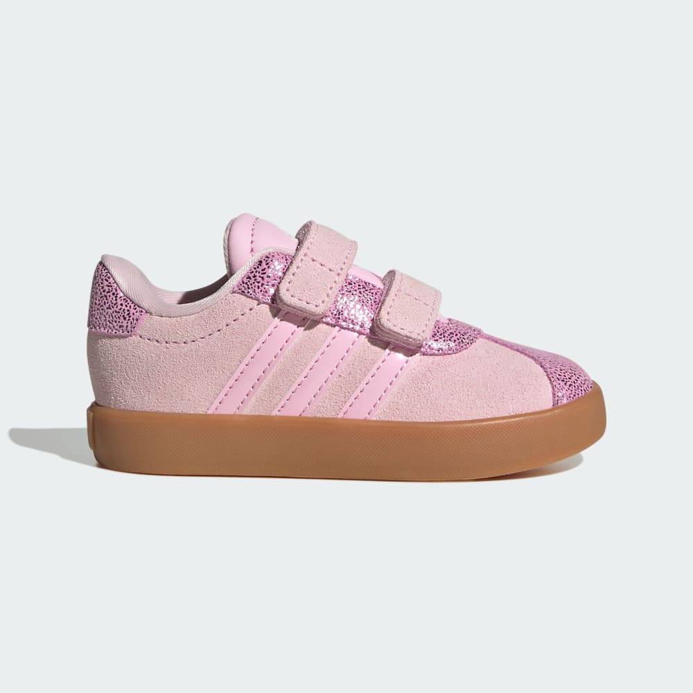 

Кроссовки Adidas VL Court 3.0 Shoes Kids, цвет Clear Pink/Clear Pink/Gum