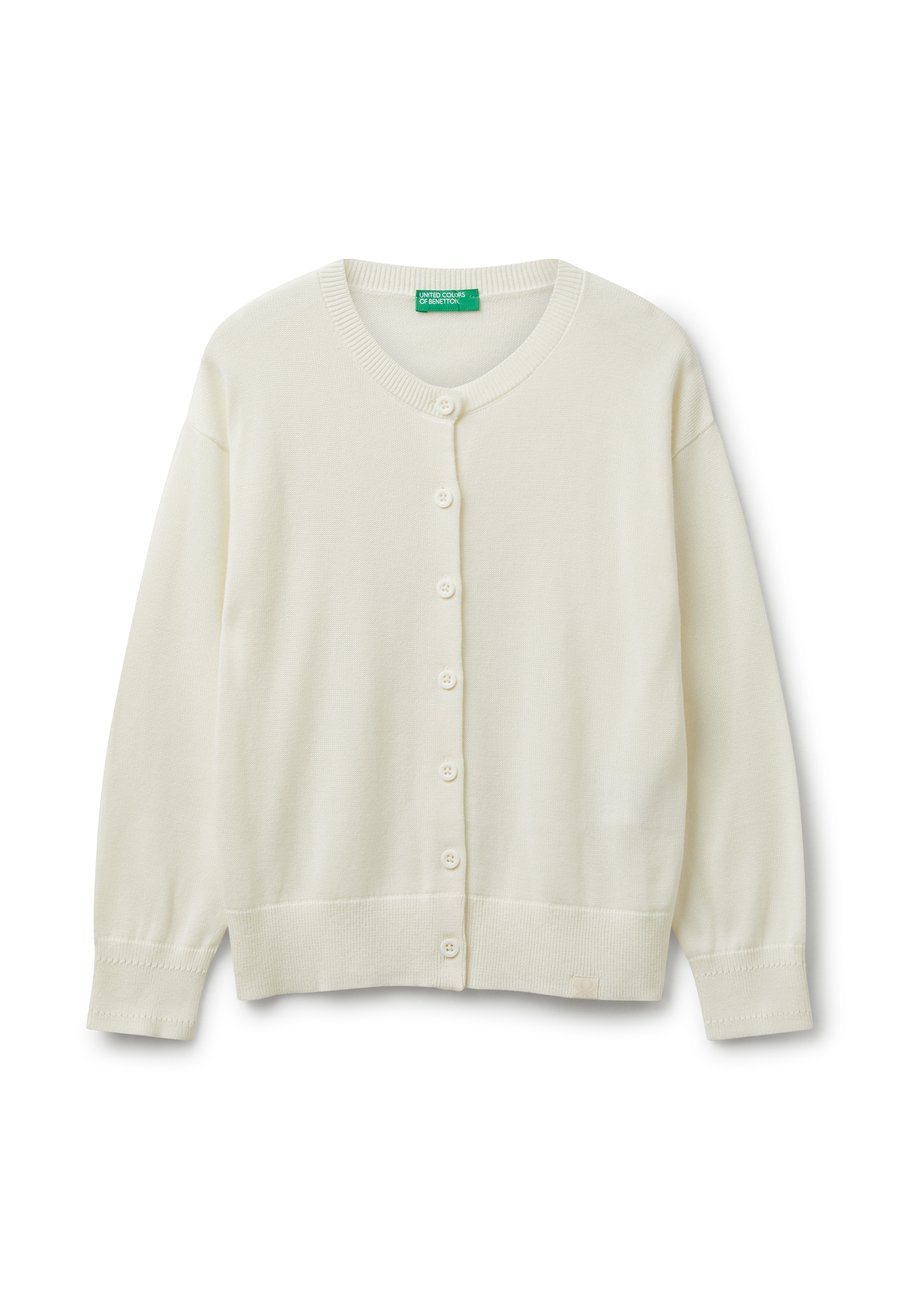 

Кардиган United Colors of Benetton CREW NECK, White