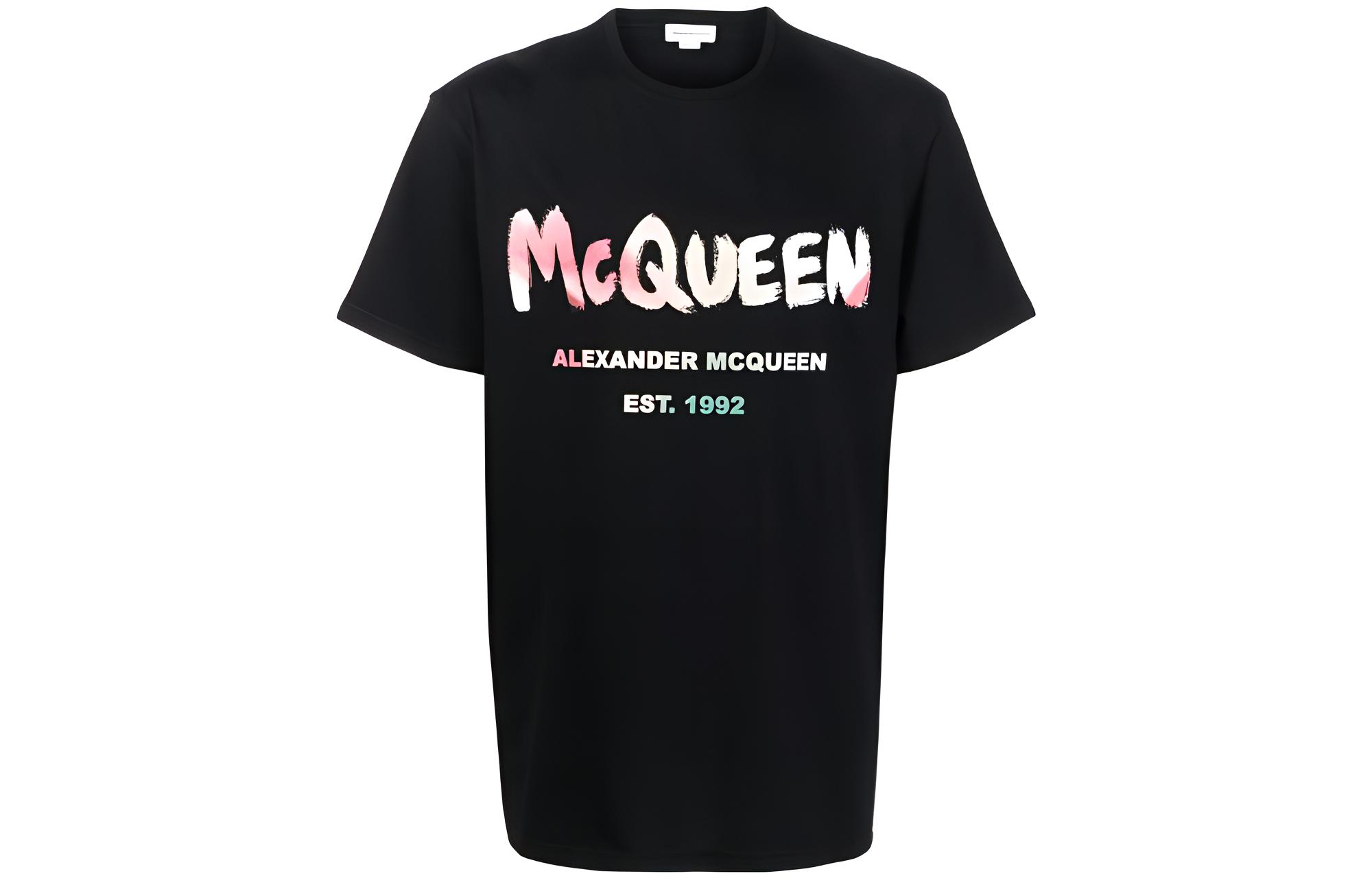 

Alexander McQueen Футболка SS23 мужская черная
