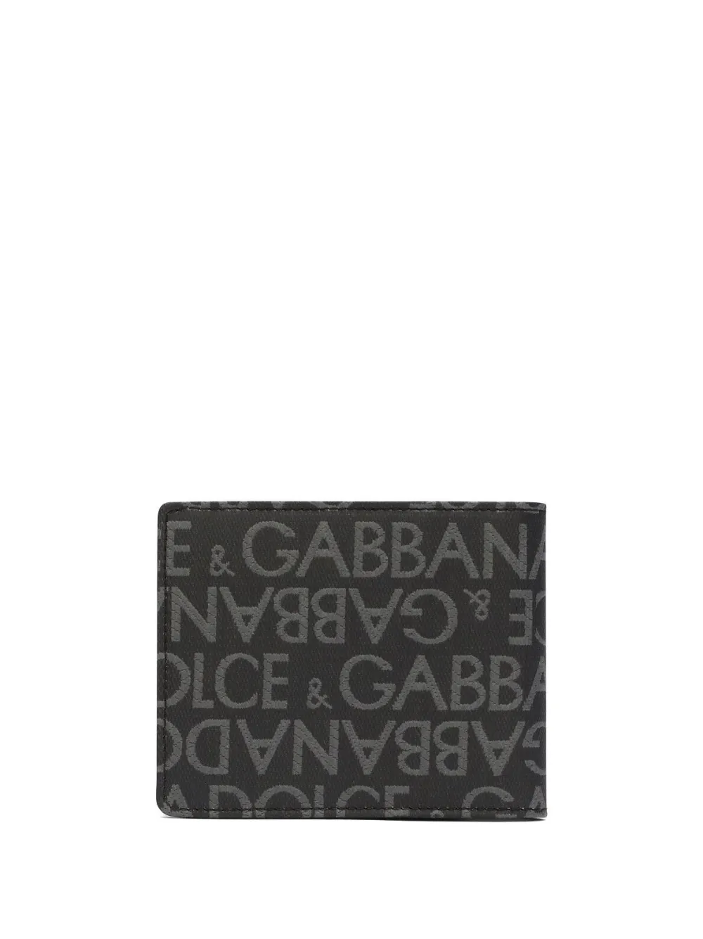 Бумажник с жаккардовым логотипом DOLCE & GABBANA, черный — фото 2