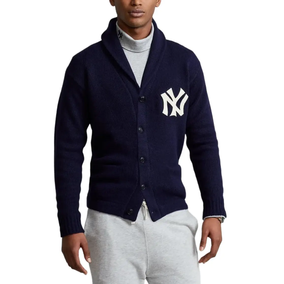 Polo Ralph Lauren Свитер Yankees FW24 мужской marine blue — фото 4