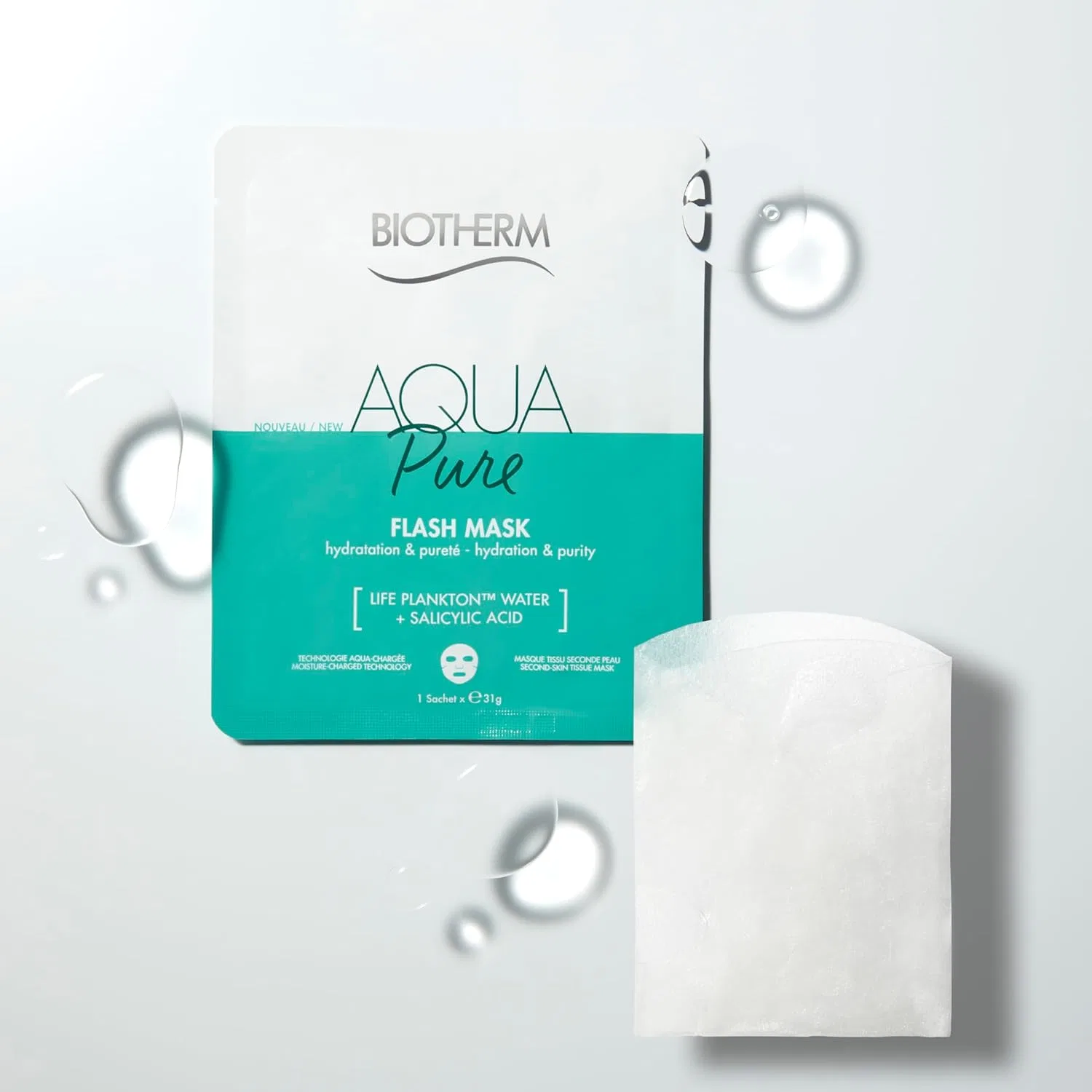 Сыворотка Biotherm — Aqua Super Mask Pure с планктоном и салициловой кислотой, 31 г — фото 2