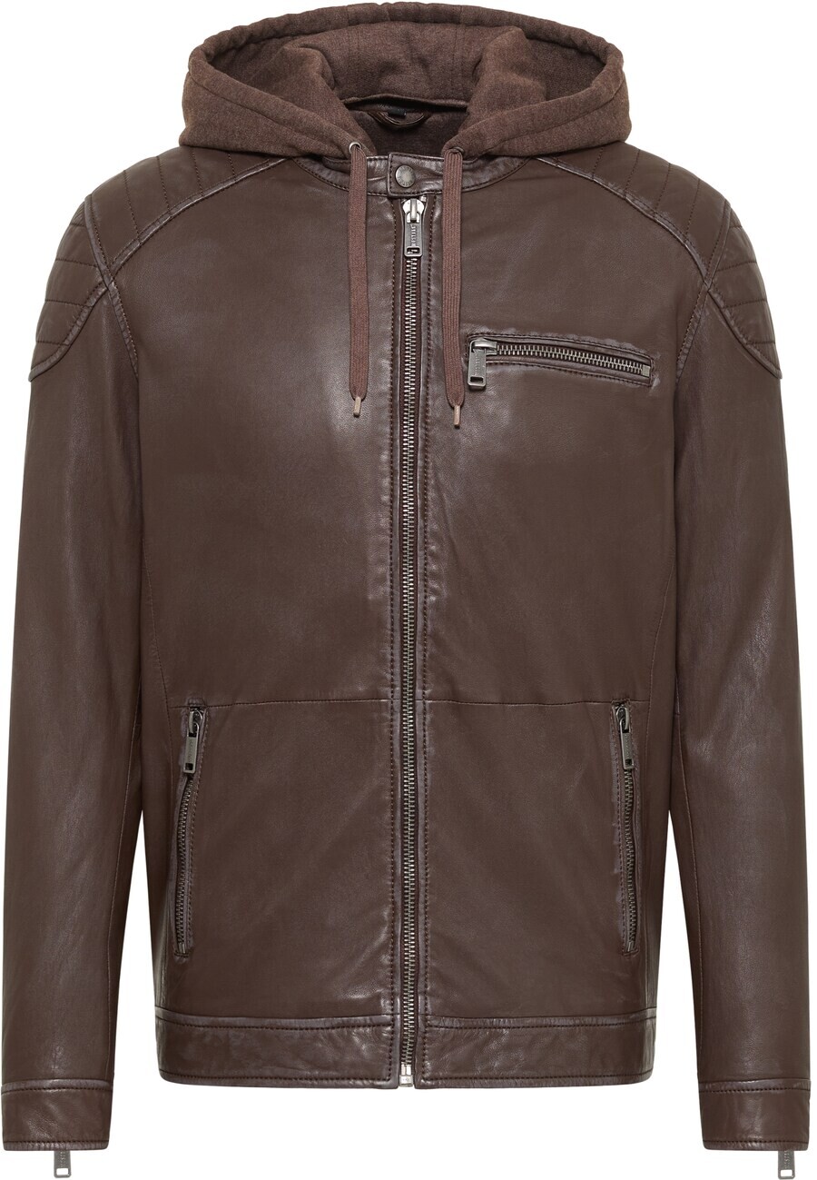 

Кожаная куртка MUSTANG Between-Season Jacket, темно-коричневый