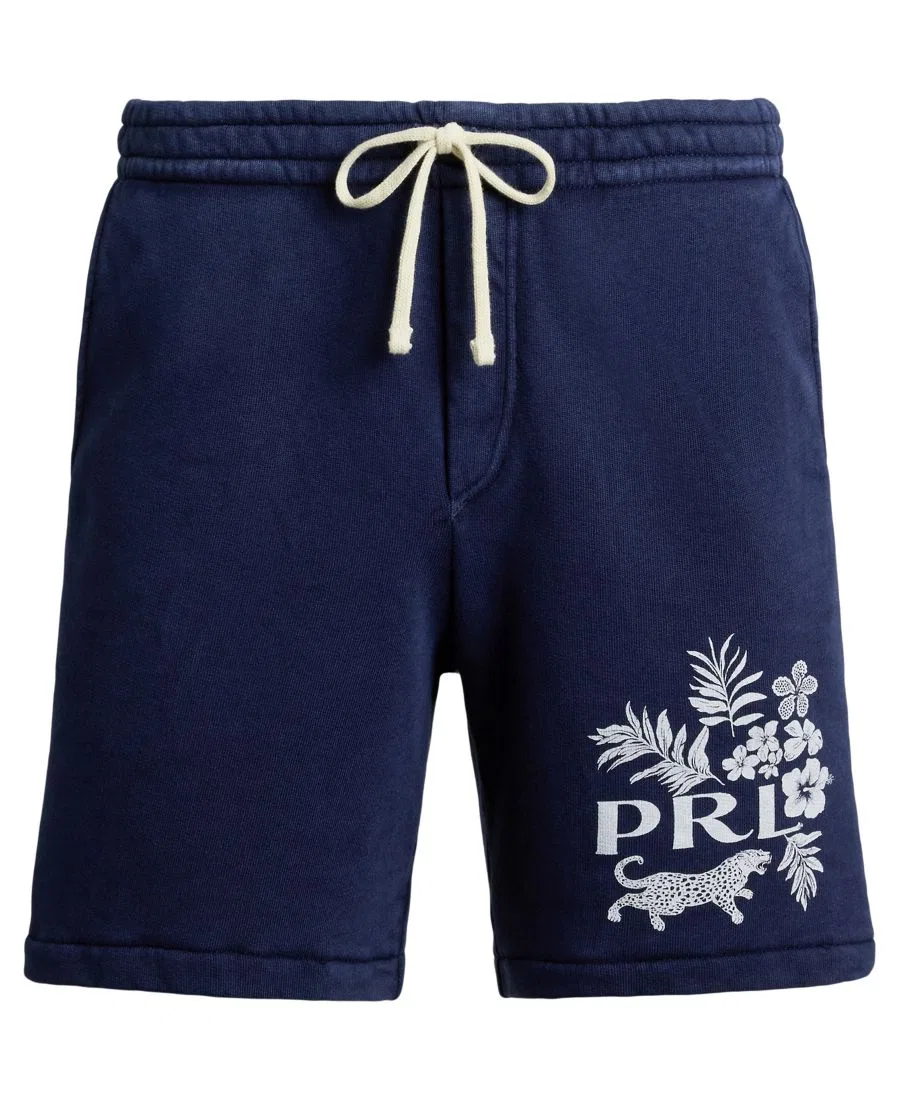 Мужские шорты с тропическим цветочным принтом Polo Ralph Lauren, Jaguar Tropical/Newport Navy — фото 4