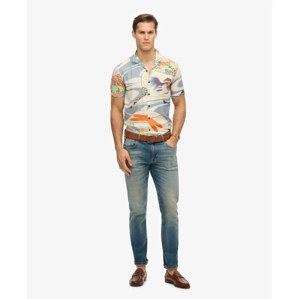 Рубашка с коротким рукавом Superdry Merchant Hawaiian, разноцветный — фото 3
