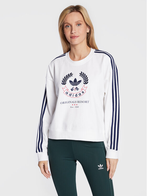 

Толстовка свободного кроя Adidas, белый