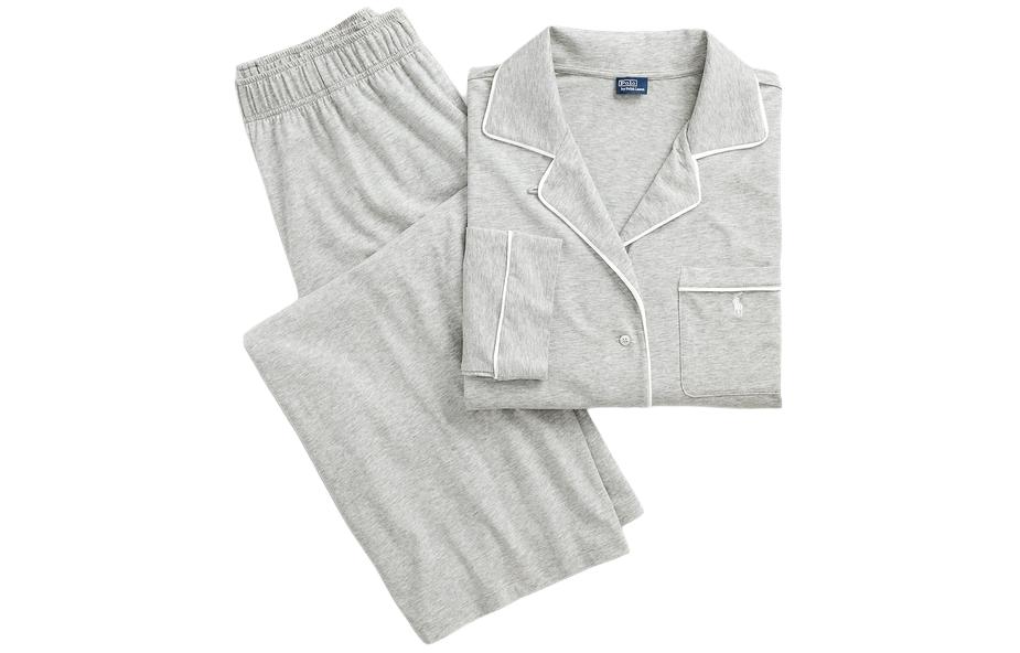 

Пижамный комплект с длинным рукавом Polo Ralph Lauren, серый