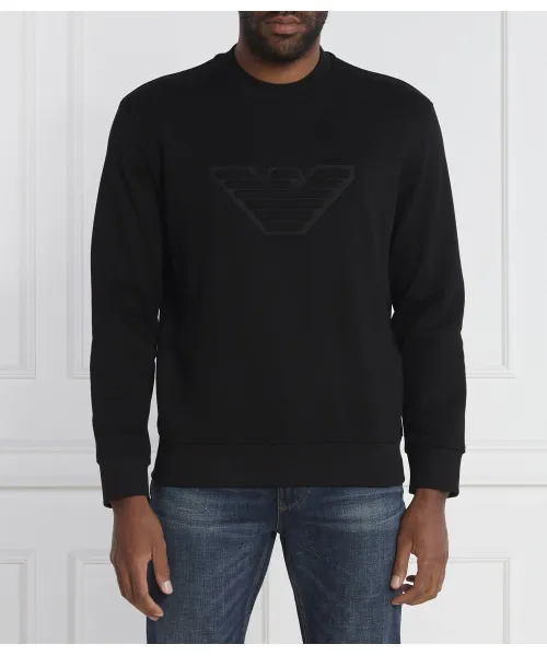 

Толстовка Regular fit Emporio Armani, черный