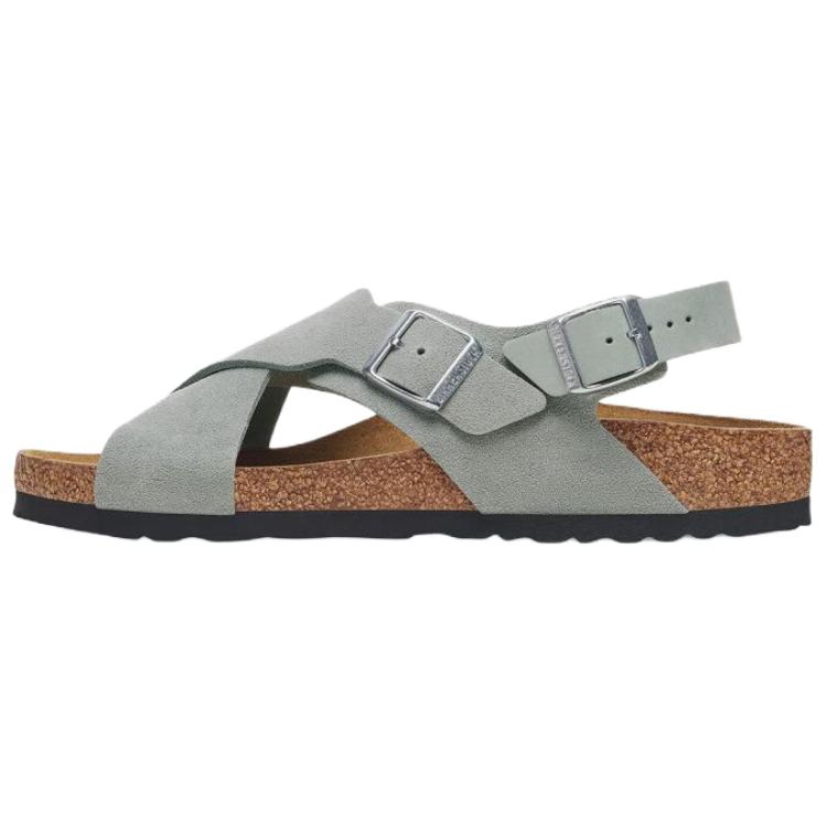 Сандалии Tulum One Strap, женские, серо-зеленые, узкие Birkenstock, Gray Green