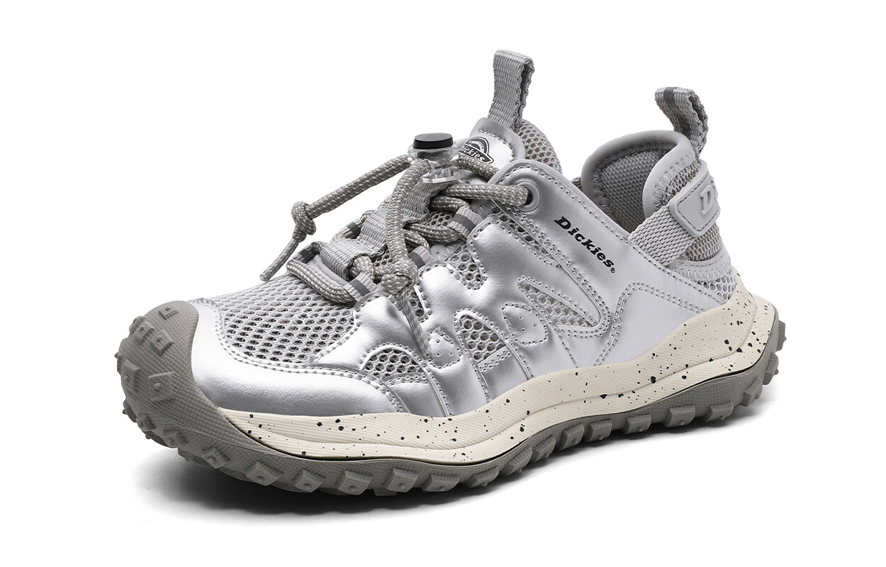 Детские кроссовки PS Low-top бежевые/белые красные/серебристые/черные синие Dickies, серебряный — фото 2