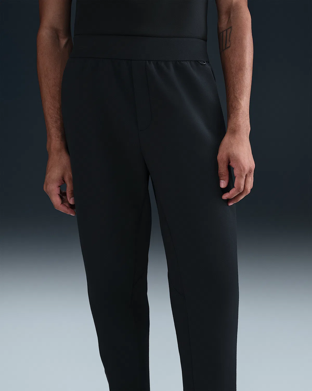 Мужские штаны Dri-FIT Nike 24.7 ImpossiblySoft, Black/Dark Smoke Grey — фото 2