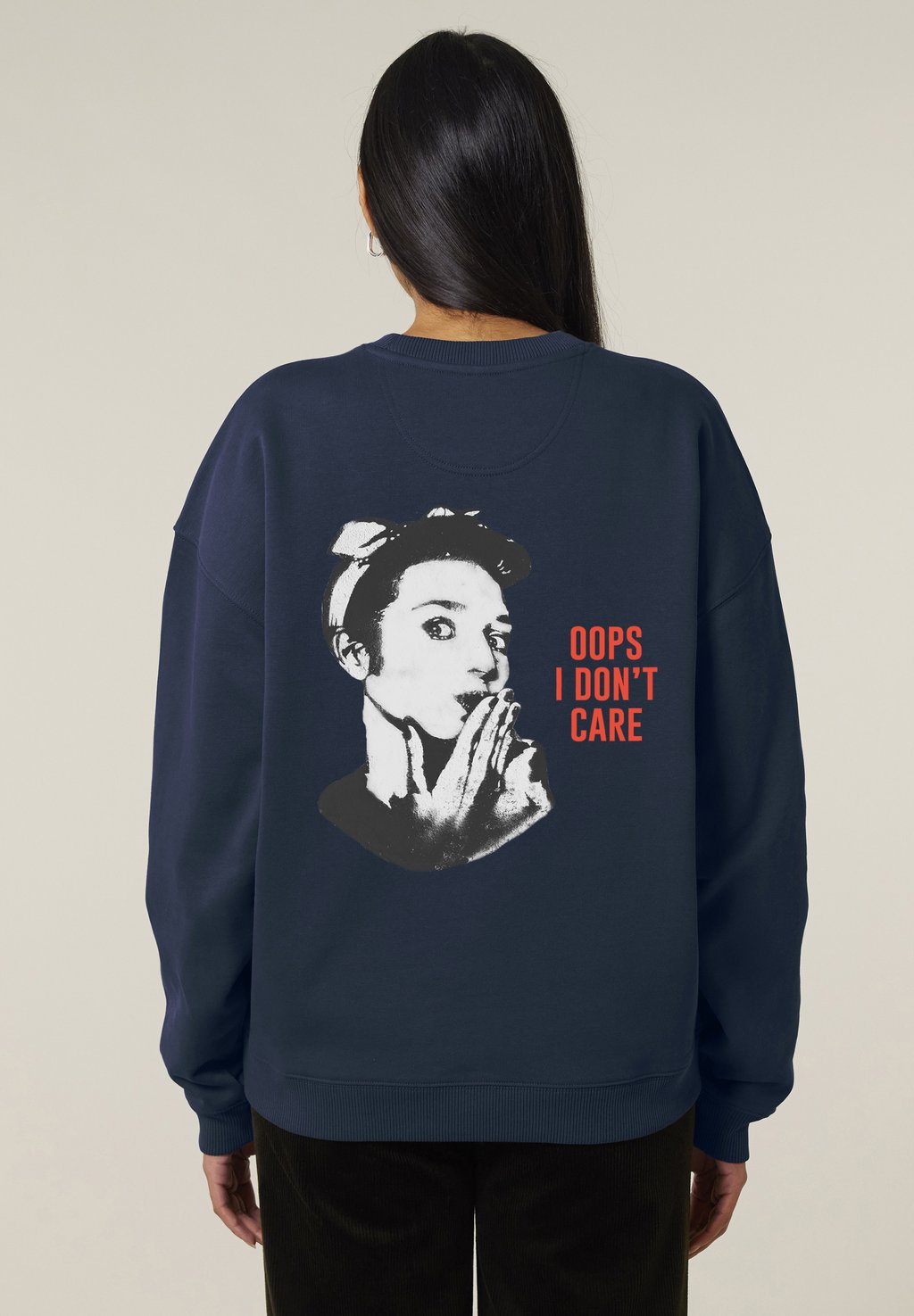 

Толстовка OOPS I DONT CARE UNISEX Mira Paris, темно-синий