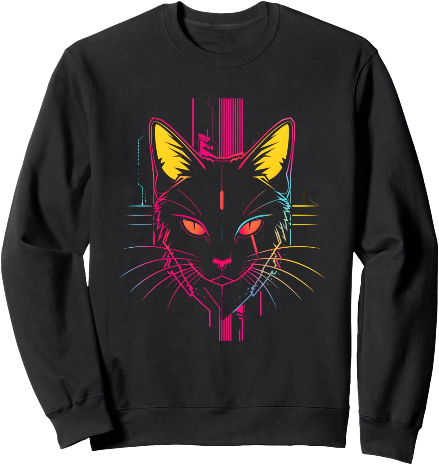 

Толстовка с изображением кошки в стиле стимпанк Funny Cat Graphic Shirt And Gift, черный