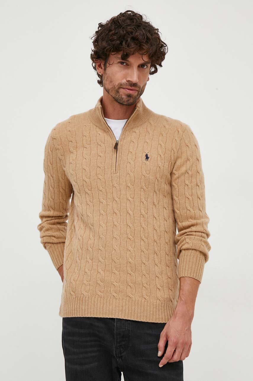 

Шерстяной свитер Polo Ralph Lauren, коричневый
