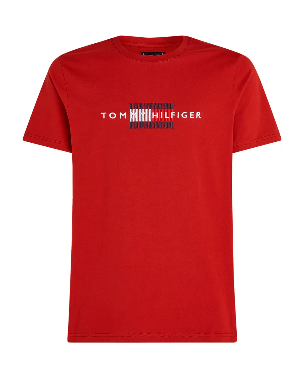

Мужская футболка с коротким рукавом Tommy Hilfiger больших размеров, красный