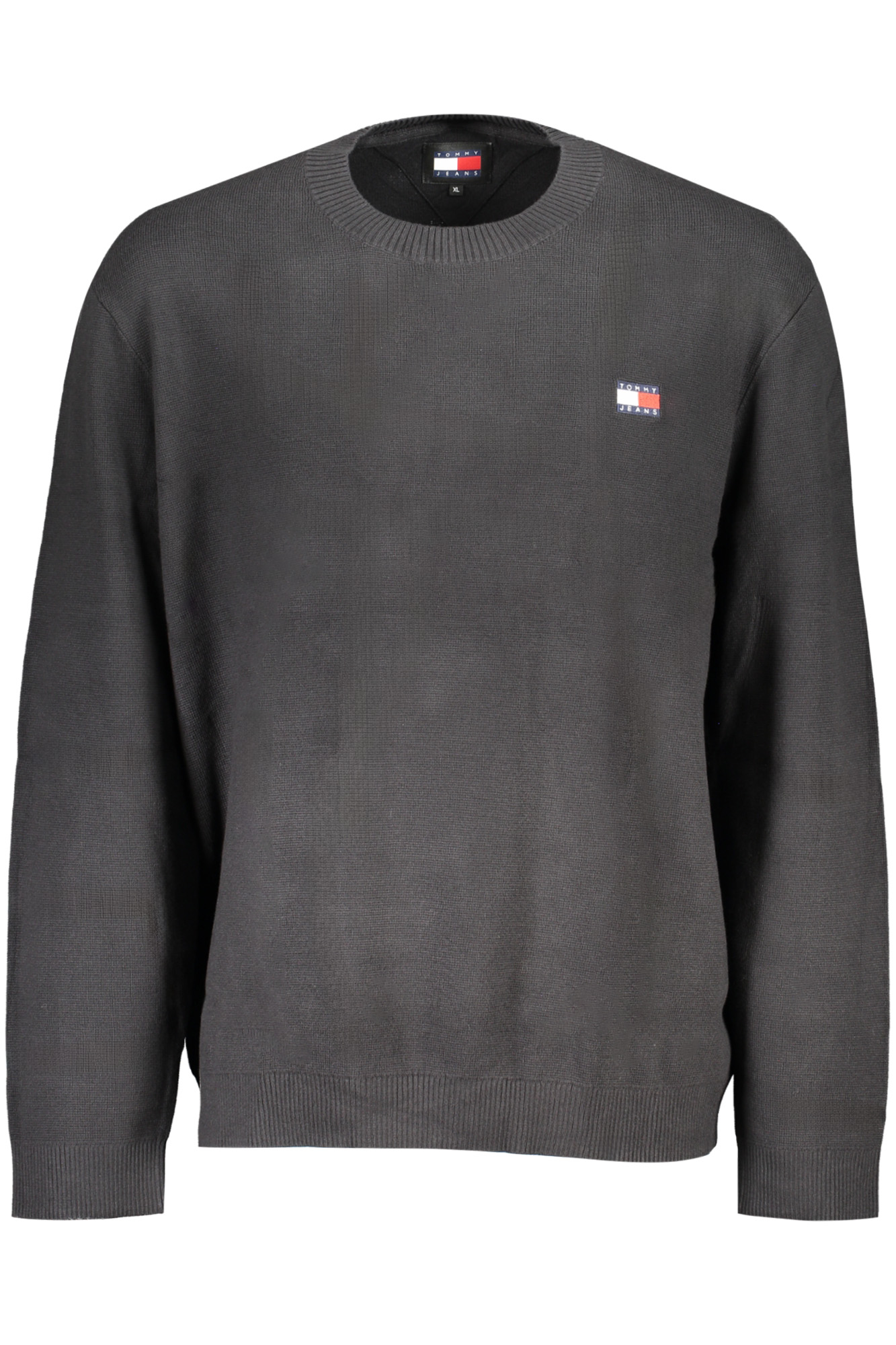 

Мужской джемпер Tommy Hilfiger хлопковый с логотипом бренда, черный
