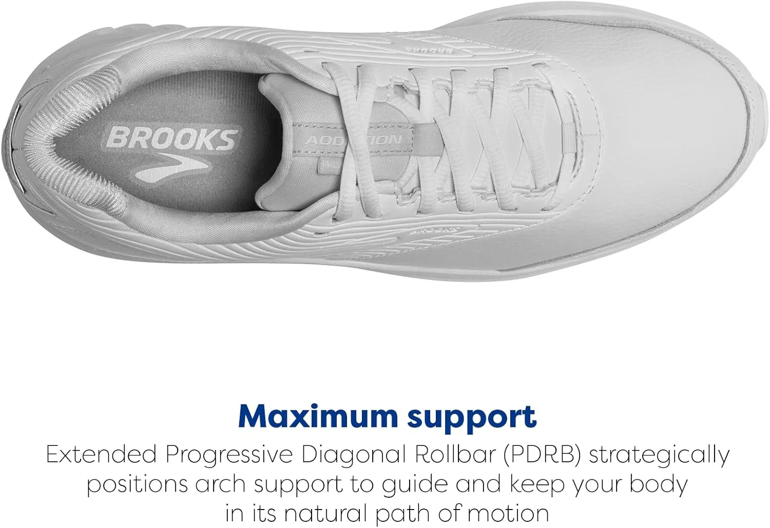 Мужские беговые кроссовки Brooks Addiction Walker 2, White White 142 — фото 4