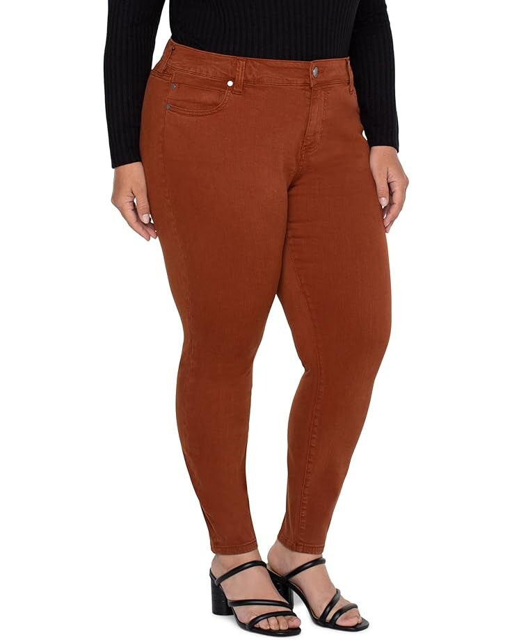 

Джинсы Liverpool Los Angeles Plus Size Abby Ankle Skinny 28" in Cognac, цвет Cognac