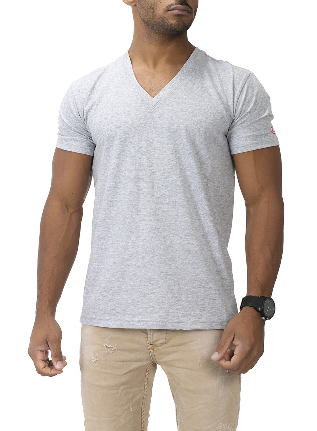 

Футболка Akito Tanaka Akito Tanaka Basic V Neck, серый