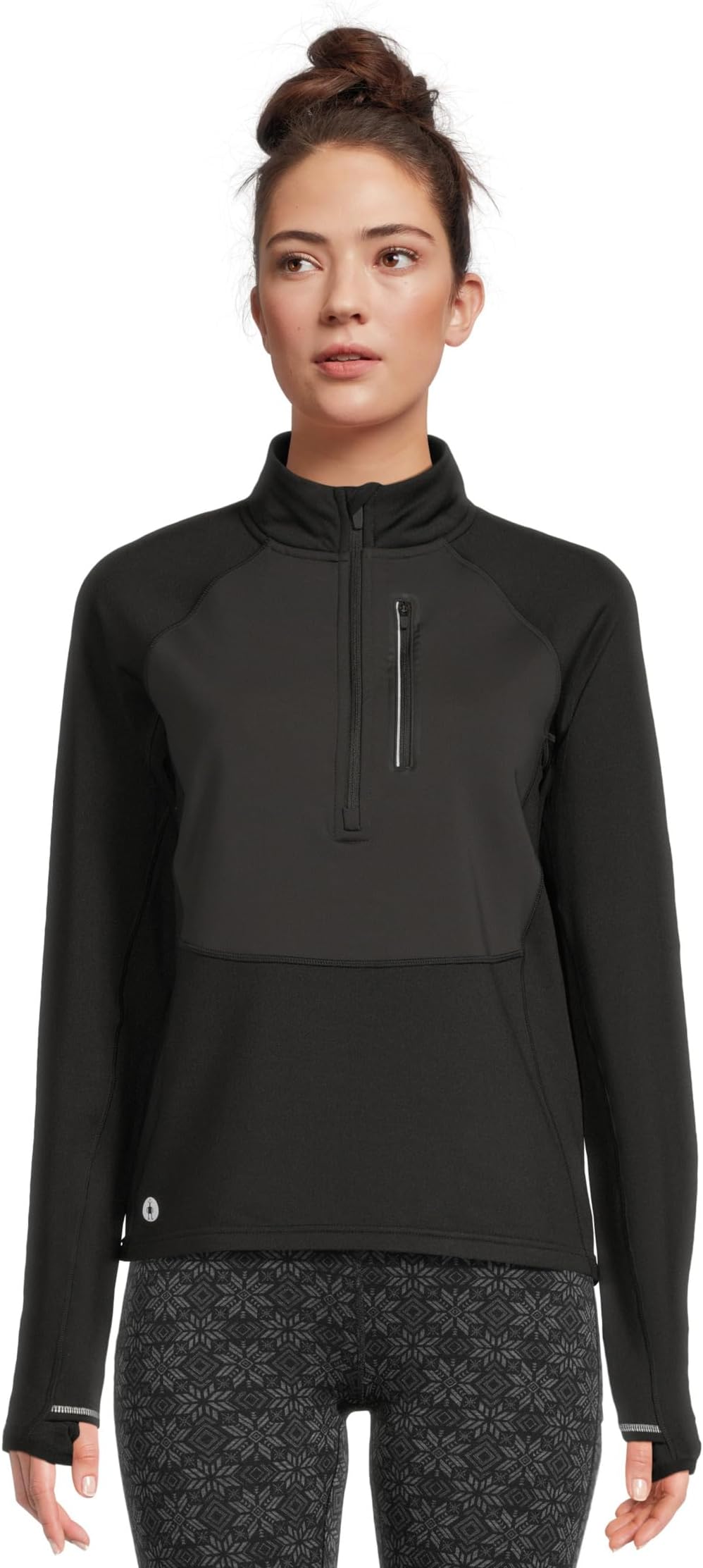 

Толстовка Smartwool Active Fleece Wind 1/2 Zip, черный