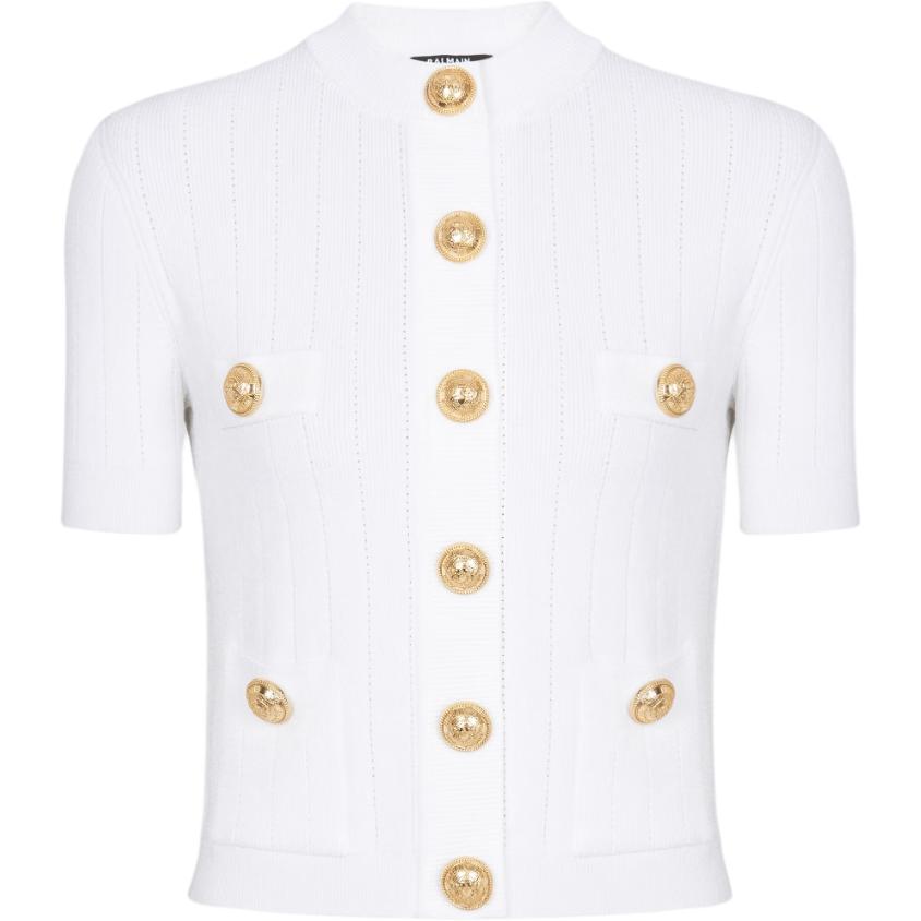 BALMAIN Топ женский белый