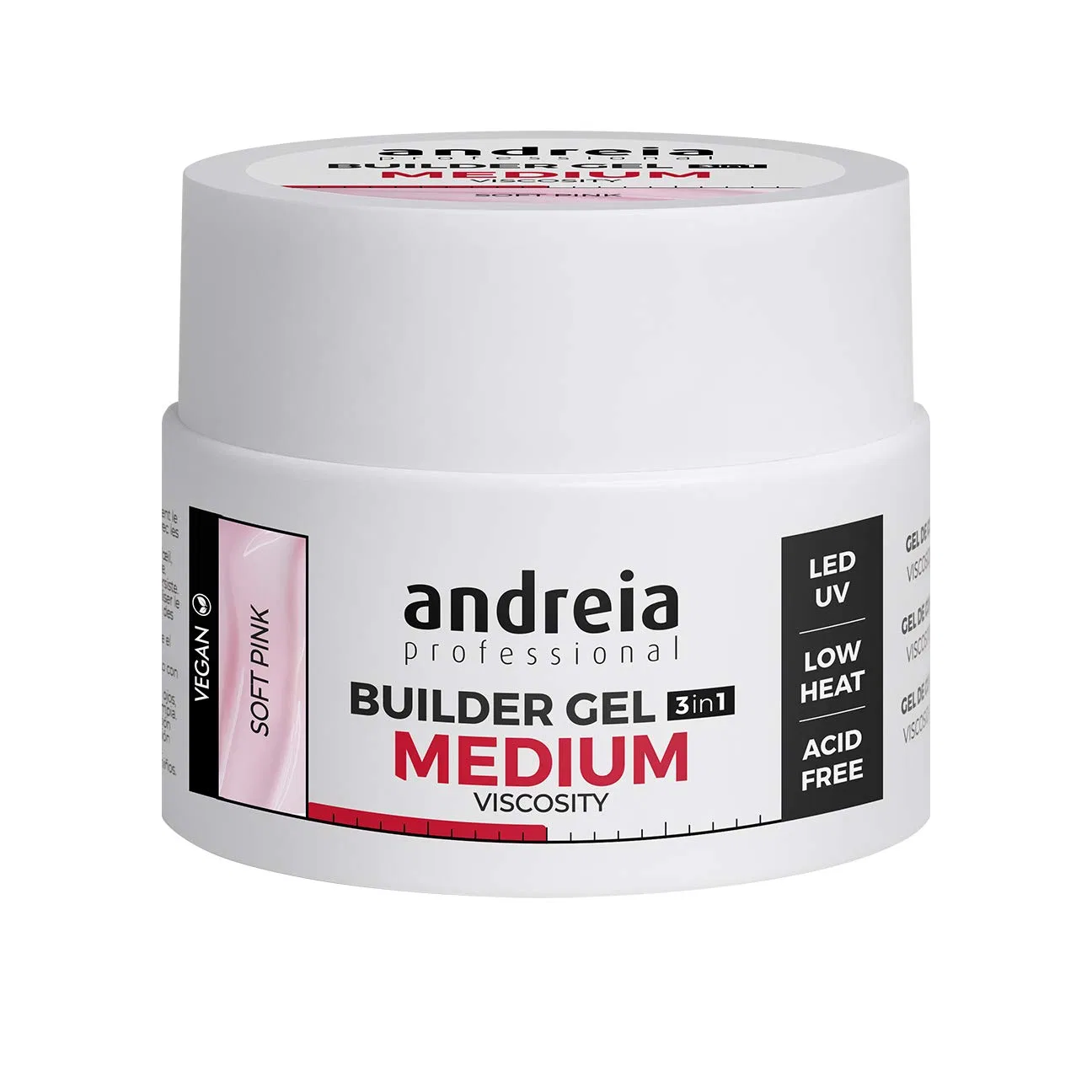 Гель для наращивания ногтей Andreia Professional Builder Soft Pink 44 г Andreia