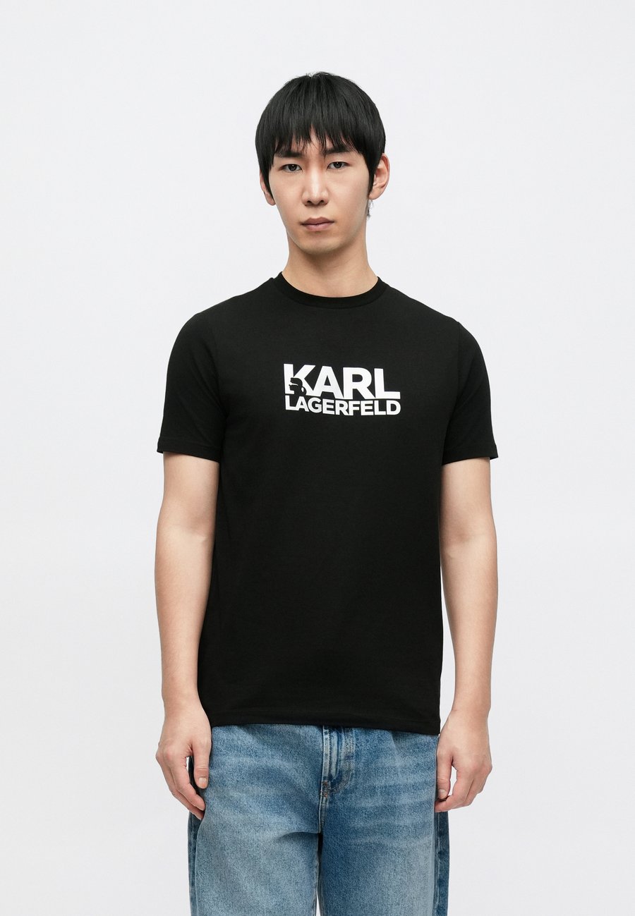 

Футболка KARL LAGERFELD CREW NECK, Black/Silver-Coloured/Black, Черный, Футболка KARL LAGERFELD CREW NECK, Black/Silver-Coloured/Black