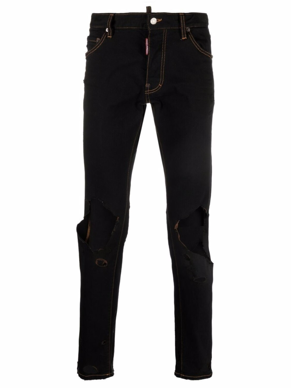 

DSQUARED2 джинсы с эффектом потертости, черный