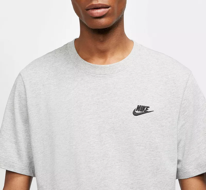 Мужская футболка Nike Sportswear Club, темно-серый — фото 4