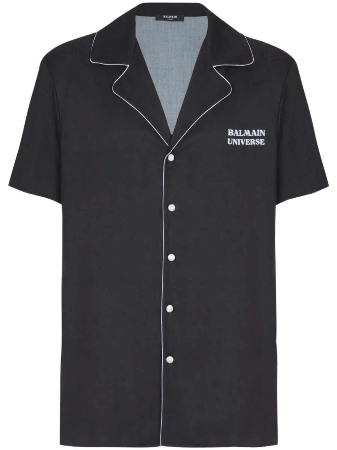 

Balmain рубашка с принтом Planet, черный