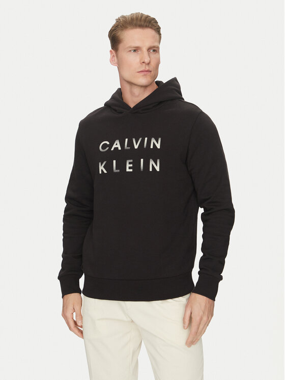 

Толстовка обычного кроя Enlarged Logo K10K114261 Calvin Klein, черный