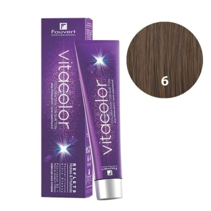 

Vitacolor Gloss B6 Тон-в-тон для волос, темно-русый, 100 мл Fauvert