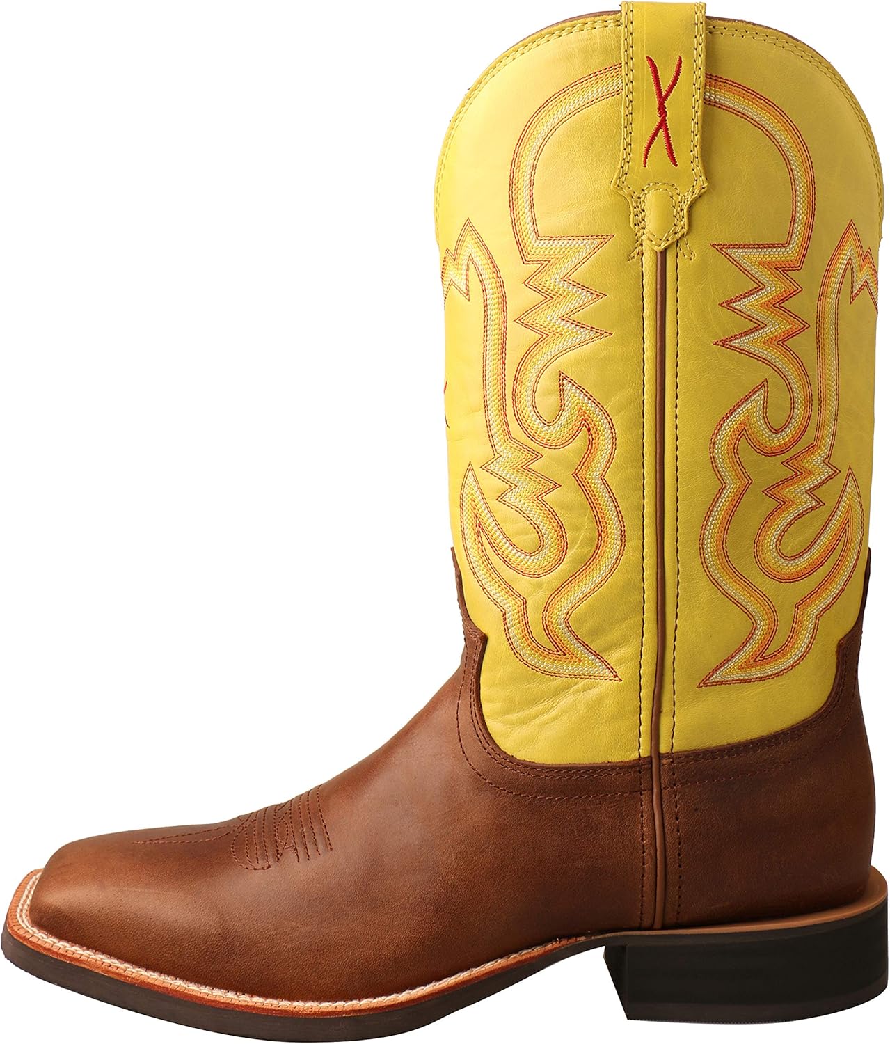 Ковбойские сапоги Twisted X Men's Ruff Stock Western с широким квадратным носком - Mrs0067, светло-коричневый — фото 3