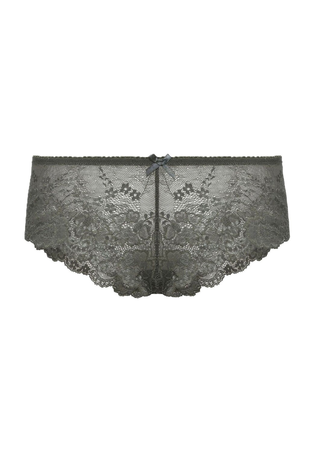 

Трусики женские, цветочное кружево, декоративный бантик LASCANA, цвет Black Iris