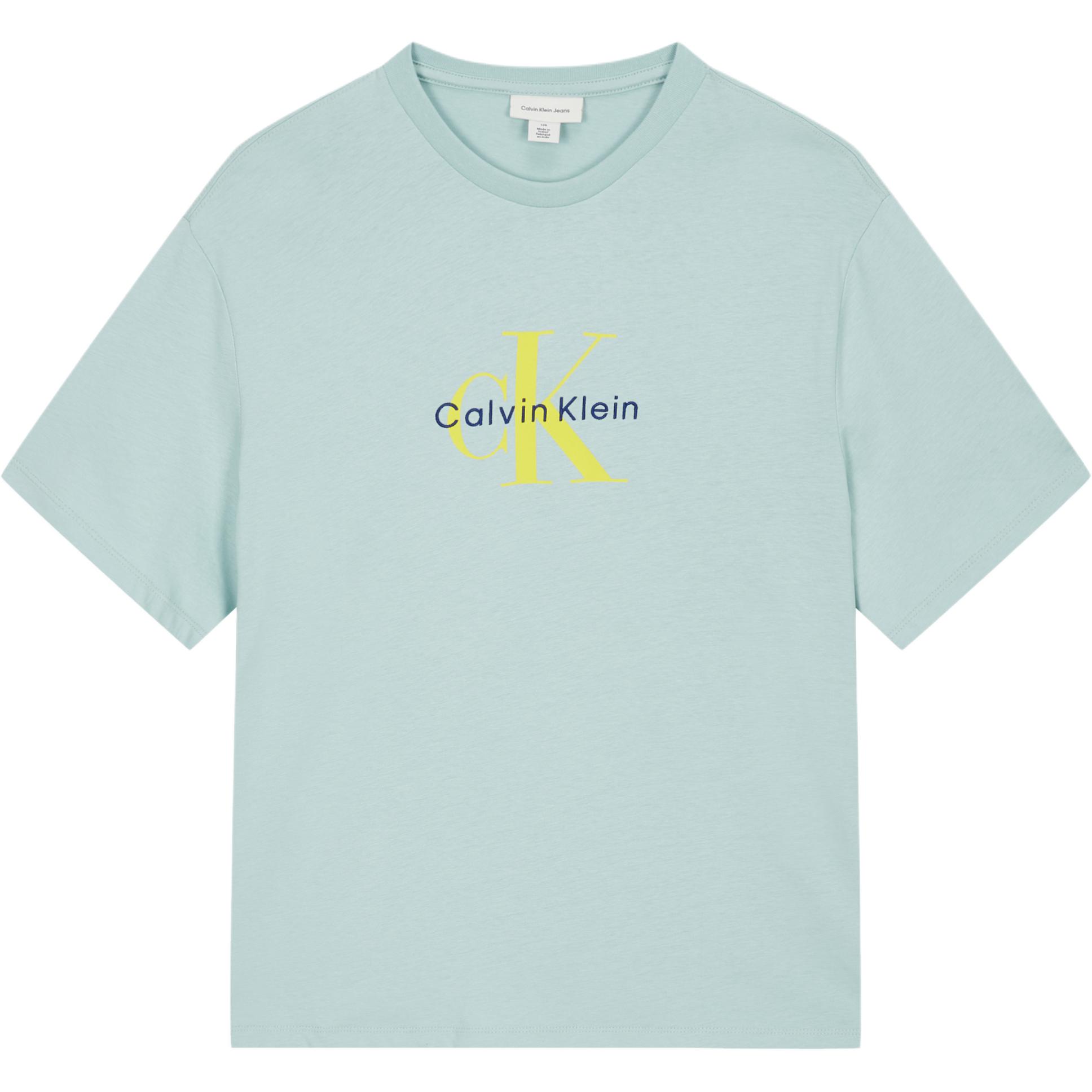 

Calvin Klein Футболка SS25 мужская светло-голубая, Синий, Calvin Klein Футболка SS25 мужская светло-голубая