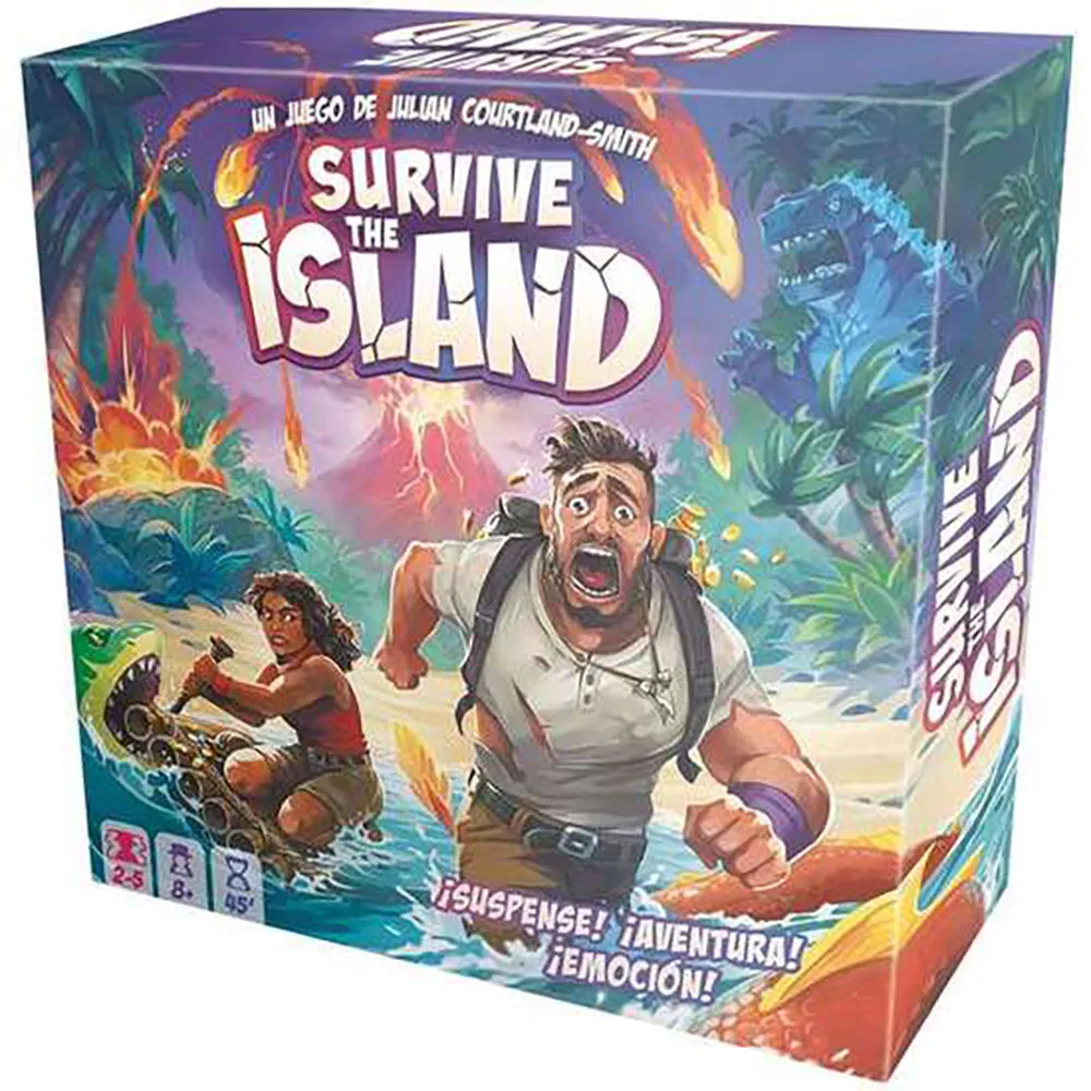 

Детская настольная игра Asmodee Survive The Island Suspense Adventure And Excitement!, мультиколор