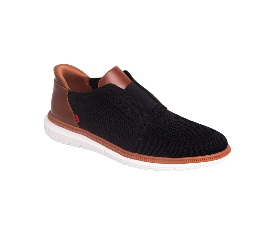 Мужские легкие сетчатые оксфорды South Street с технологией Hands-Free Slip On Marc Joseph New York, черный