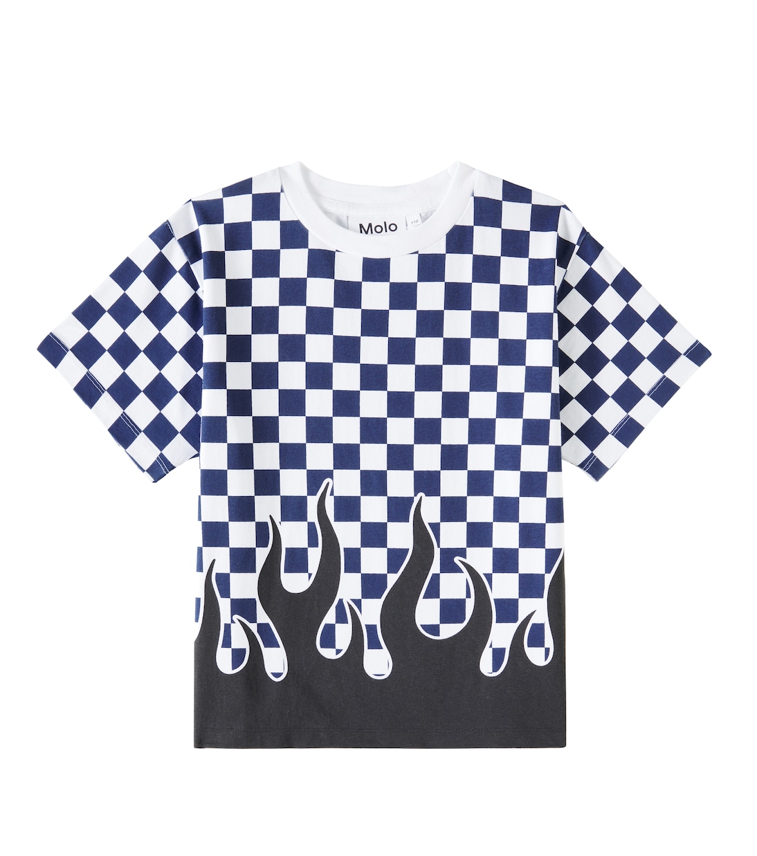 

Рубашка из хлопкового джерси Rodney Checked Molo, Blue Check