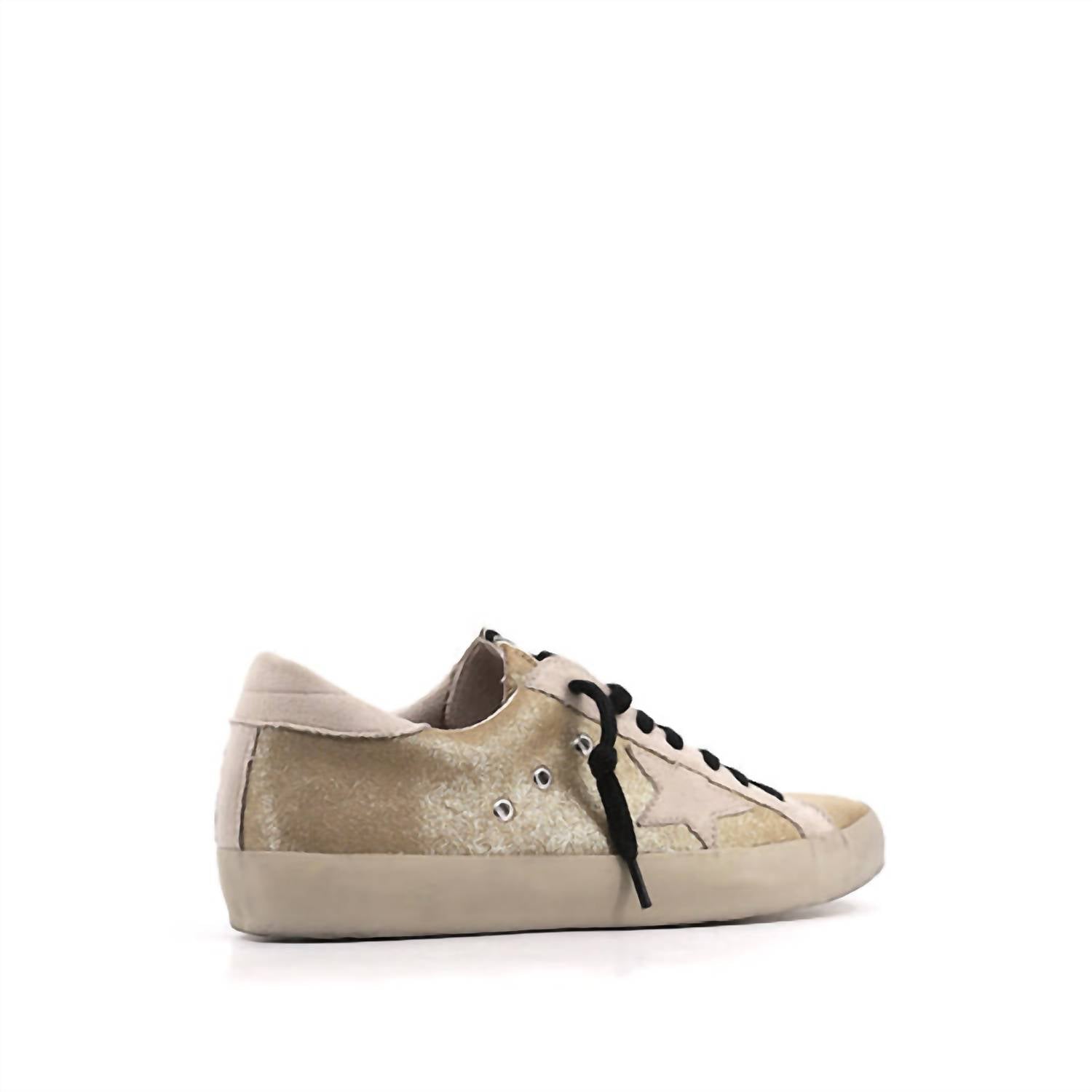 Женские кроссовки Paloma Low Star золотистые SHU SHOP, золотой — фото 3