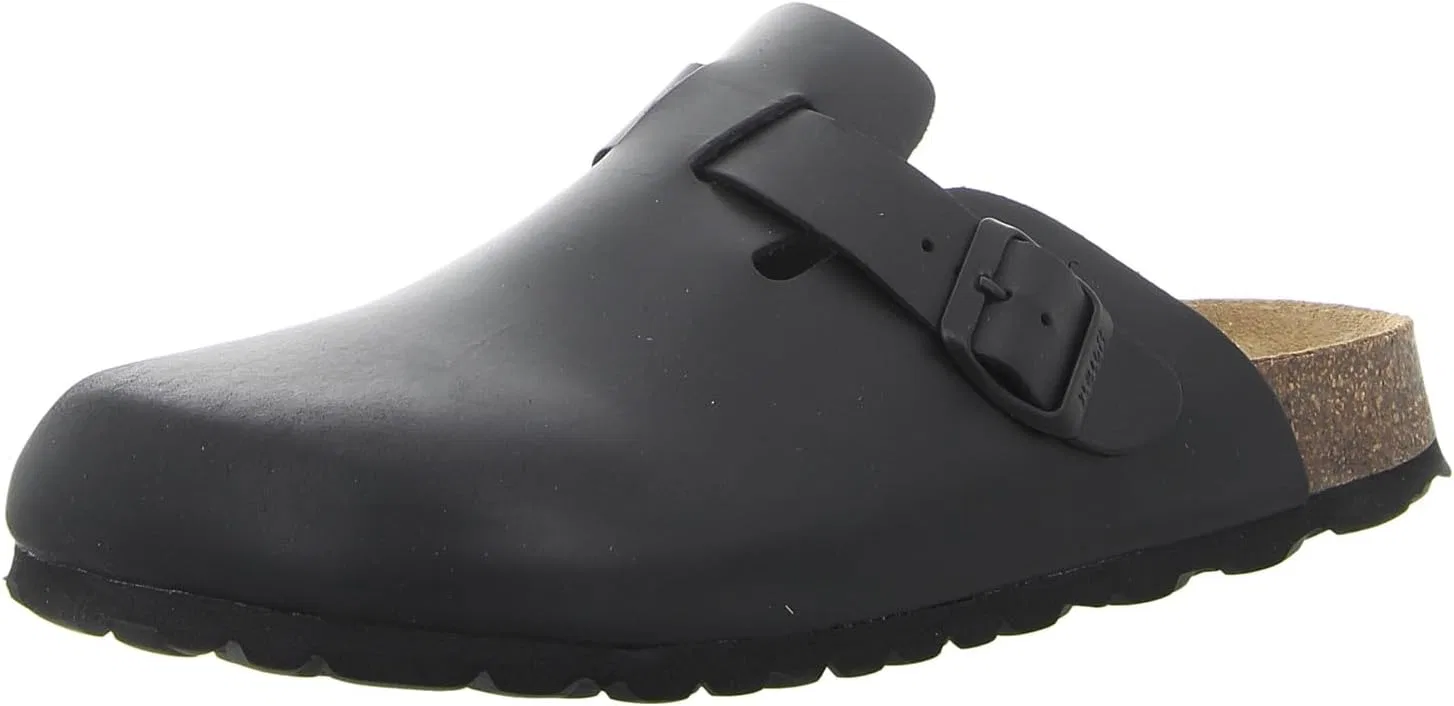 Кожаные сабо Baden унисекс с мягкой подкладкой neuB, Black