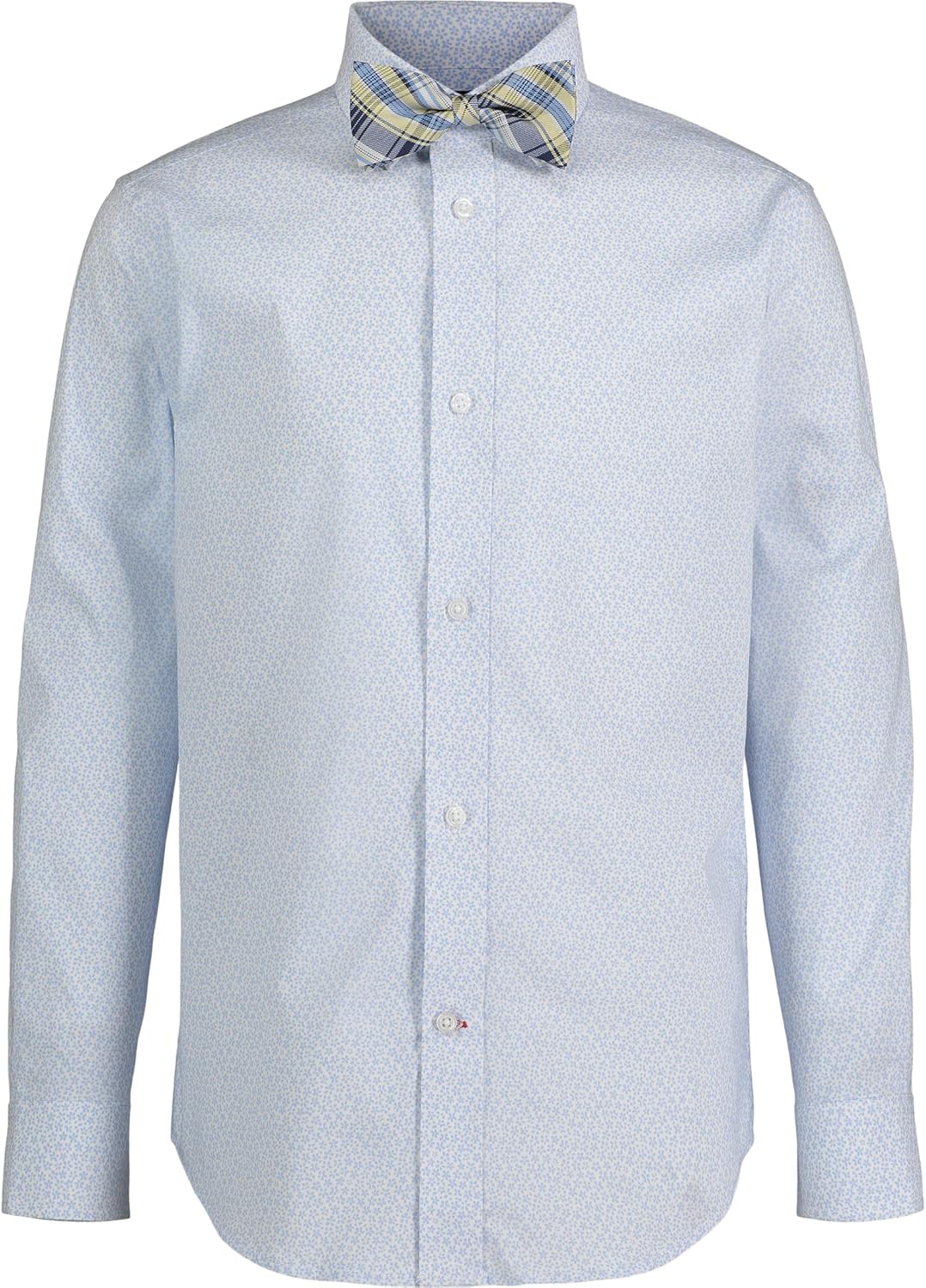 

Рубашка Tommy Hilfiger для мальчиков с длинными рукавами, галстуком-бабочкой, воротником на пуговицах и манжетами на рукавах, Noon Blue Floral