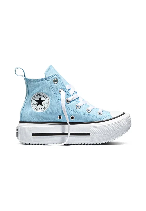Кроссовки высокие Converse Chuck Taylor All Star Lift Double Stack High Top Trainers, ясное небо белый черный