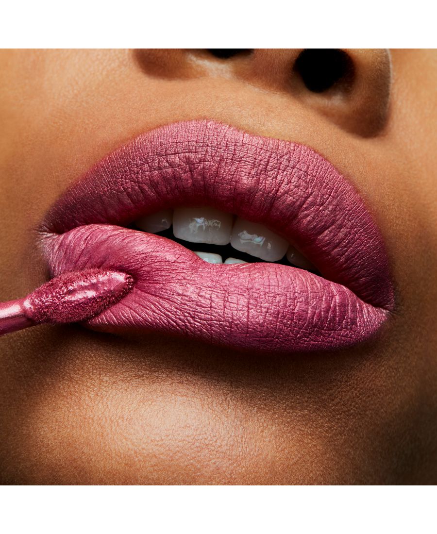 Жидкая матовая помада Retro Matte Liquid Lipcolor Metallics Lipstick MAC, цвет metallic rose — фото 3