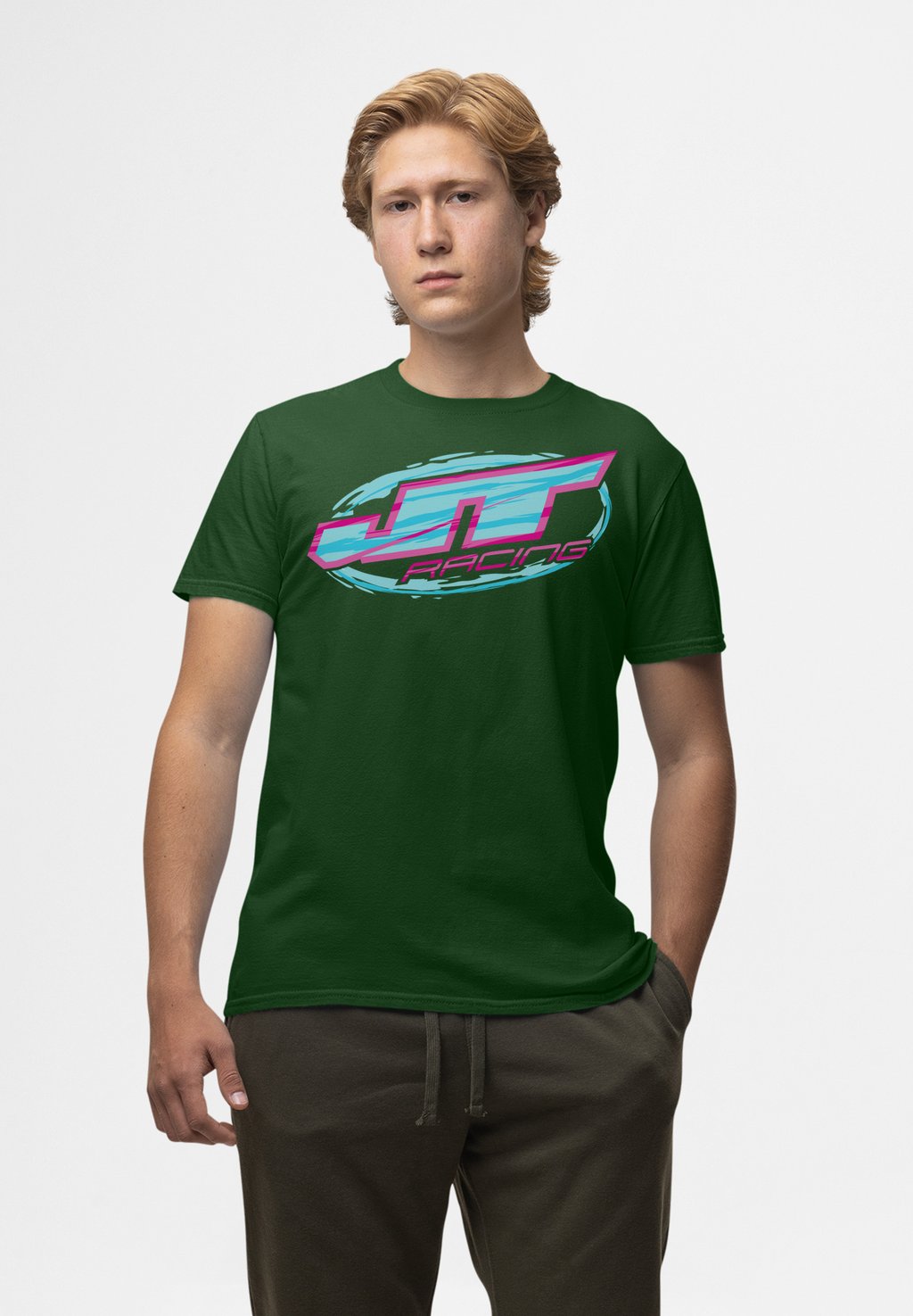 

Футболка с принтом RACING AND LOGO Henry Tiger, темно-зеленый